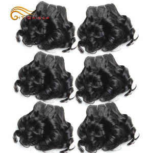 Curly Human Hair Bundles 100% Human Hair Bundles Brazilian Hair Weave Bundles 6 Pcs/Lot Color 1B/2/4/30/33/99J Curly Hair