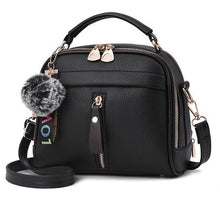 Load image into Gallery viewer, PU Leather Handbag For Women Girl Fashion Tassel Messenger Bags With Ball Bolsa Female Shoulder Bags Ladies Party Crossby Bag
