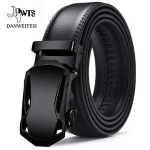 [DWTS]Genuine Leather Belts For Men Automatic Male Belts Cummerbunds Leather Belt Men dropshipping Black Belts cinturon hombre