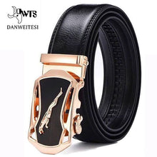 Load image into Gallery viewer, [DWTS]Genuine Leather Belts For Men Automatic Male Belts Cummerbunds Leather Belt Men dropshipping Black Belts cinturon hombre
