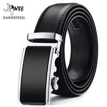 Load image into Gallery viewer, [DWTS]Genuine Leather Belts For Men Automatic Male Belts Cummerbunds Leather Belt Men dropshipping Black Belts cinturon hombre
