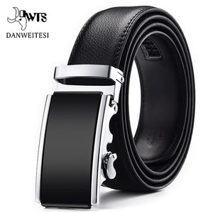 [DWTS]Genuine Leather Belts For Men Automatic Male Belts Cummerbunds Leather Belt Men dropshipping Black Belts cinturon hombre