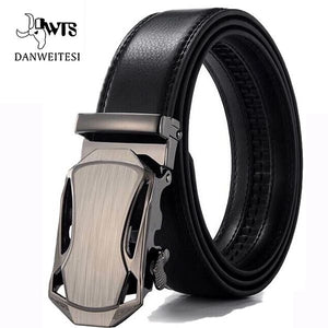 [DWTS]Genuine Leather Belts For Men Automatic Male Belts Cummerbunds Leather Belt Men dropshipping Black Belts cinturon hombre