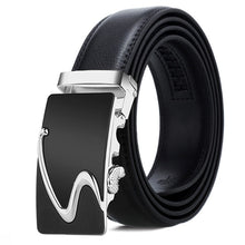 Load image into Gallery viewer, [DWTS]Genuine Leather Belts For Men Automatic Male Belts Cummerbunds Leather Belt Men dropshipping Black Belts cinturon hombre
