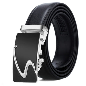 [DWTS]Genuine Leather Belts For Men Automatic Male Belts Cummerbunds Leather Belt Men dropshipping Black Belts cinturon hombre