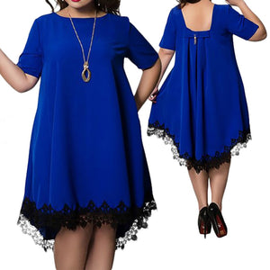 5XL 6Xl Plus Size Summer Dress Women Casual Summer Mini Backless Lace Dress Tassel Sexy Beach Dresses Party Vestidos