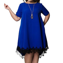 Load image into Gallery viewer, 5XL 6Xl Plus Size Summer Dress Women Casual Summer Mini Backless Lace Dress Tassel Sexy Beach Dresses Party Vestidos
