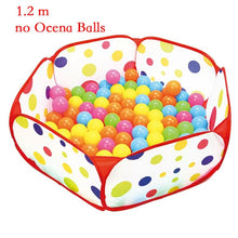 Load image into Gallery viewer, 1.5M Portable Baby Playpen Children Ball Pit with Basketball Hoop Kids Dry Ball Pool Folding Indoor Outdoor Ballenbak Toys
