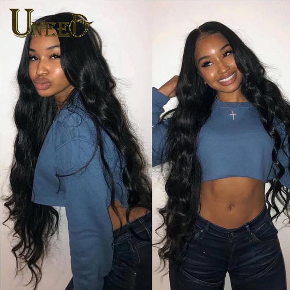 Uneed Peruvian Body Wave Bundles Hair Extensions100% Remy Human Hair Weave Bundles Natural Color Peruvian Hair Bundles Body Wave