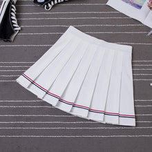 Load image into Gallery viewer, XS-XXL High Waist Women&#39;s Skirts Striped Pleated Skirt Elastic Waist Female Skirts Sweet Mini Skirts Dance Skirt Plaid Skirt y2k
