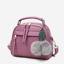 Load image into Gallery viewer, PU Leather Handbag For Women Girl Fashion Tassel Messenger Bags With Ball Bolsa Female Shoulder Bags Ladies Party Crossby Bag
