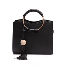 Load image into Gallery viewer, PU Leather Handbag For Women Girl Fashion Tassel Messenger Bags With Ball Bolsa Female Shoulder Bags Ladies Party Crossby Bag
