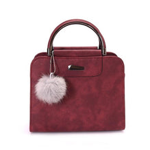 Load image into Gallery viewer, PU Leather Handbag For Women Girl Fashion Tassel Messenger Bags With Ball Bolsa Female Shoulder Bags Ladies Party Crossby Bag
