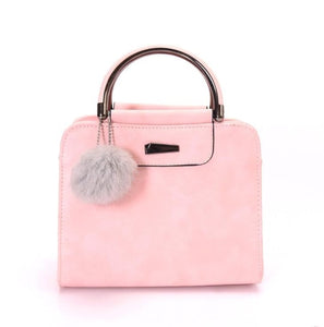 PU Leather Handbag For Women Girl Fashion Tassel Messenger Bags With Ball Bolsa Female Shoulder Bags Ladies Party Crossby Bag