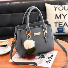 Load image into Gallery viewer, PU Leather Handbag For Women Girl Fashion Tassel Messenger Bags With Ball Bolsa Female Shoulder Bags Ladies Party Crossby Bag
