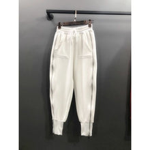 Load image into Gallery viewer, Plus Size Loose Harem Pants Zipper Sweatpants Casual Capri Leggings 2020 Fall Korean-Style Cargo Pants Women Hip Hop Trousers
