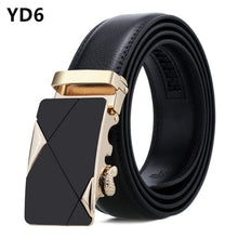 Load image into Gallery viewer, Men Belt Male Belts For Men Strap Quality Genuine Leather Belt Men Automatic Buckle black Belts Cummerbunds cinturon hombre
