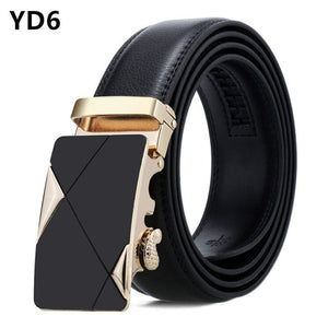 Men Belt Male Belts For Men Strap Quality Genuine Leather Belt Men Automatic Buckle black Belts Cummerbunds cinturon hombre