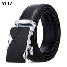 Load image into Gallery viewer, Men Belt Male Belts For Men Strap Quality Genuine Leather Belt Men Automatic Buckle black Belts Cummerbunds cinturon hombre
