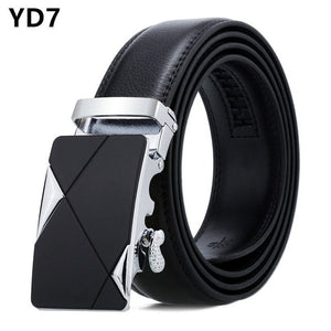 Men Belt Male Belts For Men Strap Quality Genuine Leather Belt Men Automatic Buckle black Belts Cummerbunds cinturon hombre