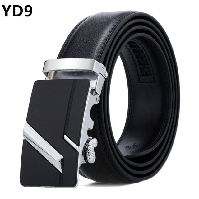 Men Belt Male Belts For Men Strap Quality Genuine Leather Belt Men Automatic Buckle black Belts Cummerbunds cinturon hombre