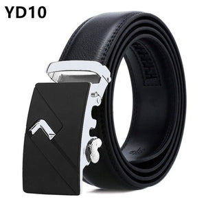 Men Belt Male Belts For Men Strap Quality Genuine Leather Belt Men Automatic Buckle black Belts Cummerbunds cinturon hombre