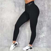 Load image into Gallery viewer, Umeko Sport Leggings for Fitness Women Fitness Push Up Elastic Letters Print Legging High Waist Plus Size Workout Gym Pants Slim
