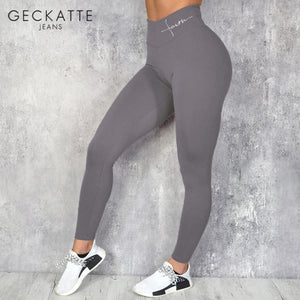 Umeko Sport Leggings for Fitness Women Fitness Push Up Elastic Letters Print Legging High Waist Plus Size Workout Gym Pants Slim