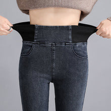 Load image into Gallery viewer, Pants Plus Size 26-34 Slim Jeans For Women Skinny High Waist Jeans Woman Blue Denim Pencil Pants Stretch Waist Women Basic Jeans
