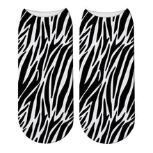 Load image into Gallery viewer, Fashion 3D Printing Animals Skin Zebra Socks Women Leopard Print Dalmatian Cute Socks Harajuku Cow Tiger Funny Ankle Socks
