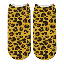 Load image into Gallery viewer, Fashion 3D Printing Animals Skin Zebra Socks Women Leopard Print Dalmatian Cute Socks Harajuku Cow Tiger Funny Ankle Socks
