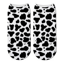 Load image into Gallery viewer, Fashion 3D Printing Animals Skin Zebra Socks Women Leopard Print Dalmatian Cute Socks Harajuku Cow Tiger Funny Ankle Socks
