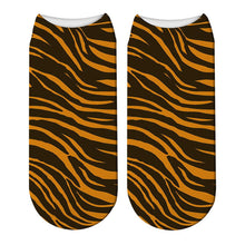 Load image into Gallery viewer, Fashion 3D Printing Animals Skin Zebra Socks Women Leopard Print Dalmatian Cute Socks Harajuku Cow Tiger Funny Ankle Socks
