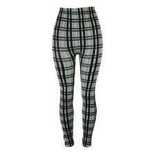 Load image into Gallery viewer, INITIALDREAM 2020 Plaid Print Leggings Women High Elasticity Sexy Woman Pants Plus Size Sporting Fitness Leggins Femme
