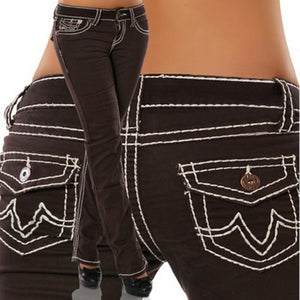 Plus Size Jeans 2020 New Woman Blue Midi Waist Straight Denim Trousers Mom Jeans Female Elastic Pencil Jean Pants