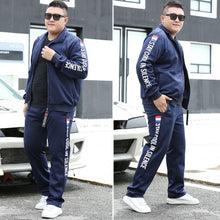 Load image into Gallery viewer, 2 Piece Sets Men&#39;s Sports Suits Husband Sporting Fitness Tracksuit Set Plus Size Fashion Casual 9XL Clothing for Men Sportwear
