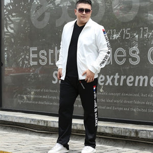 2 Piece Sets Men&#39;s Sports Suits Husband Sporting Fitness Tracksuit Set Plus Size Fashion Casual 9XL Clothing for Men Sportwear