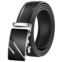 Load image into Gallery viewer, 2020 High Quality belt cummerbunds Male Men Belt Automatic Genuine Leather Luxury Black Belt Men&#39;s Belts Automatic Buckle
