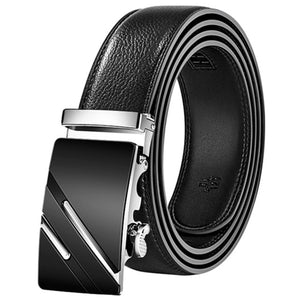 2020 High Quality belt cummerbunds Male Men Belt Automatic Genuine Leather Luxury Black Belt Men's Belts Automatic Buckle