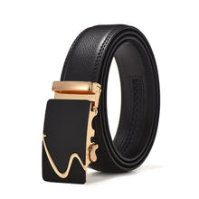 Load image into Gallery viewer, 2020 High Quality belt cummerbunds Male Men Belt Automatic Genuine Leather Luxury Black Belt Men&#39;s Belts Automatic Buckle
