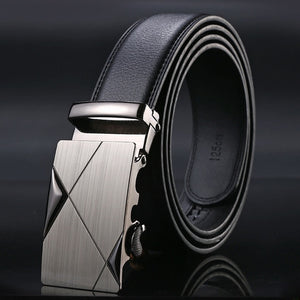 2020 High Quality belt cummerbunds Male Men Belt Automatic Genuine Leather Luxury Black Belt Men's Belts Automatic Buckle