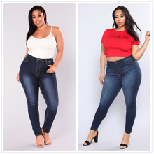 Load image into Gallery viewer, 2020 New Plus Size Jeans For Women High Waist Stretch Jeans Casual Denim Pencil Pants Fall Winter Clothing L-5XL Drop shipping
