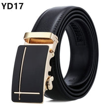 Load image into Gallery viewer, Male automatic buckle belts for men authentic girdle trend men&#39;s belts ceinture Fashion designer women jean belt Long 110-150
