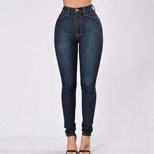 Load image into Gallery viewer, Women&#39;s Grinding White Elastic Skinny Stretch Jeans Plus Size 3XL High Waist Jeans Washed Casual Denim Pencil Pants Women Jeans
