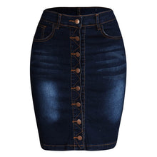 Load image into Gallery viewer, Denim Skirt Plus Size 3XL 4XL 5XL XXXL XXXXL XXXXXL Oversized Big Jeans Casual Mini Skirts Womens Summer 2020 Rokjes Dames Jupe
