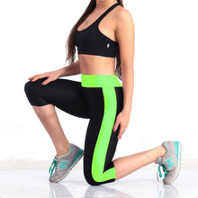 Load image into Gallery viewer, Sport Women&#39;s Fitness Running Yoga Pants Side Puffs Elastic Push Up Leggings Sports Workout Tights Gym Girls Trousers Plus Size
