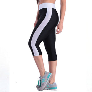 Sport Women's Fitness Running Yoga Pants Side Puffs Elastic Push Up Leggings Sports Workout Tights Gym Girls Trousers Plus Size