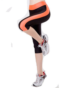 Sport Women's Fitness Running Yoga Pants Side Puffs Elastic Push Up Leggings Sports Workout Tights Gym Girls Trousers Plus Size
