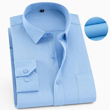 Load image into Gallery viewer, Plus Large Size 8XL 7XL Men&#39;s Fashion Casual Long Sleeved Shirt Slim Fit Male Social Business Dress Shirt Brand Men Clothing

