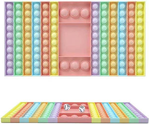 New Big Size Pop Push Bubble Rainbow Board Game Fidget Toys Fun Games For Children Stress-Relieving Toys Adult Anti-Stress Toys